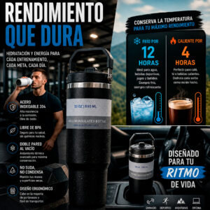 Termo Acero Inoxidable 890ml — Calidad 304